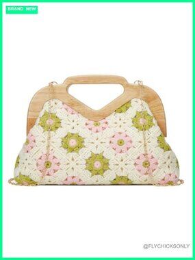 Crochet Summer Beach Bag Macrame Crossbody Hobo Shoulder Bag Handbag